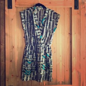 Chic Faux Wrap Mini Dress